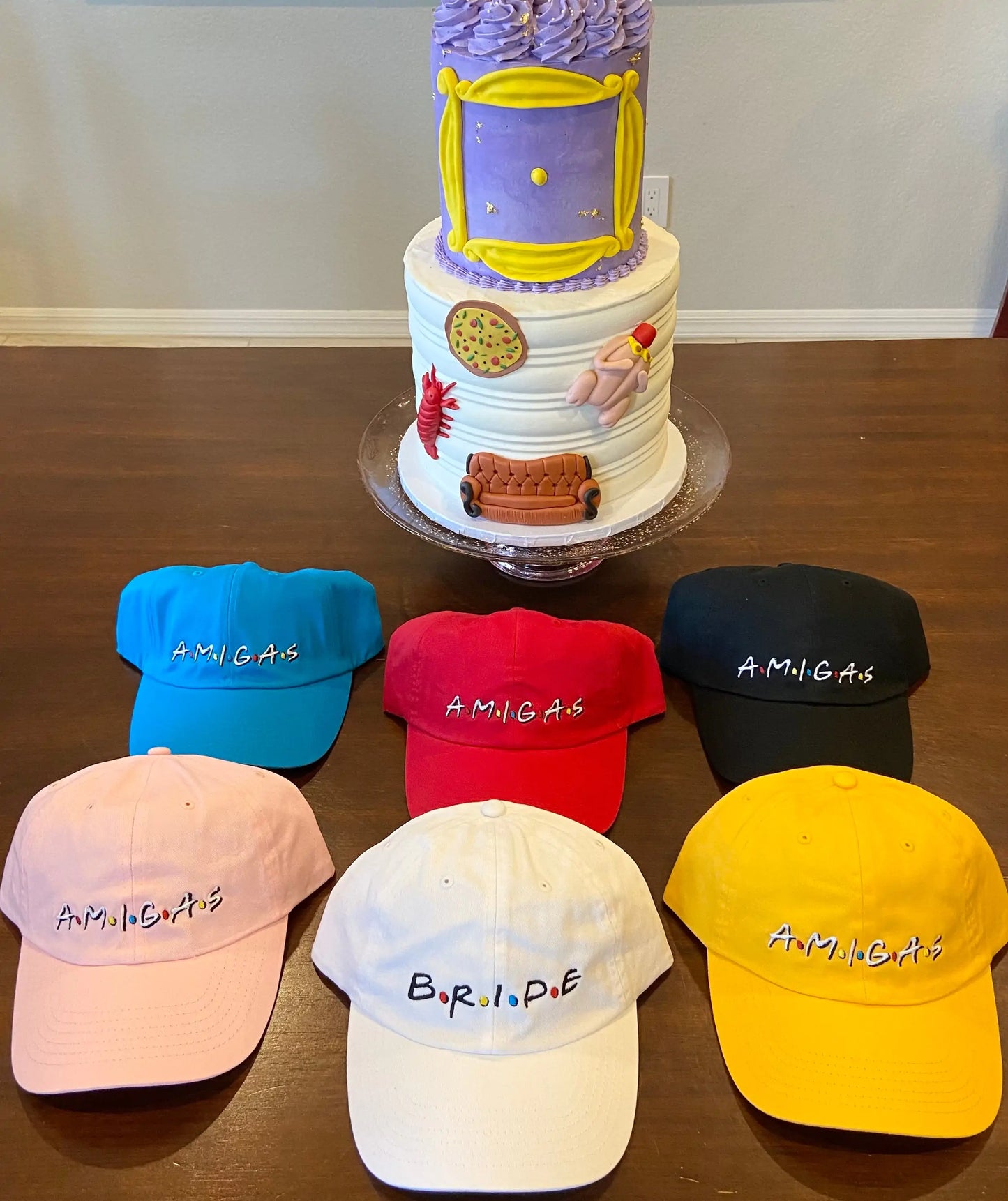 AMIGOS - Novia | Amigas - ¡Gorras para despedida de soltera!