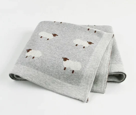 Manta de piel de oveja para bebé y funda cortavientos