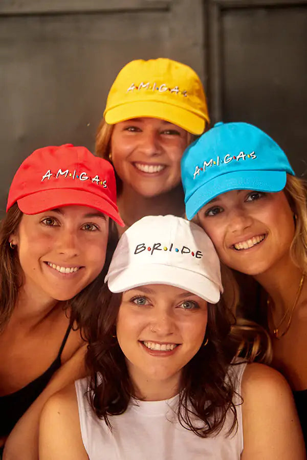 AMIGOS - Novia | Amigas - ¡Gorras para despedida de soltera!