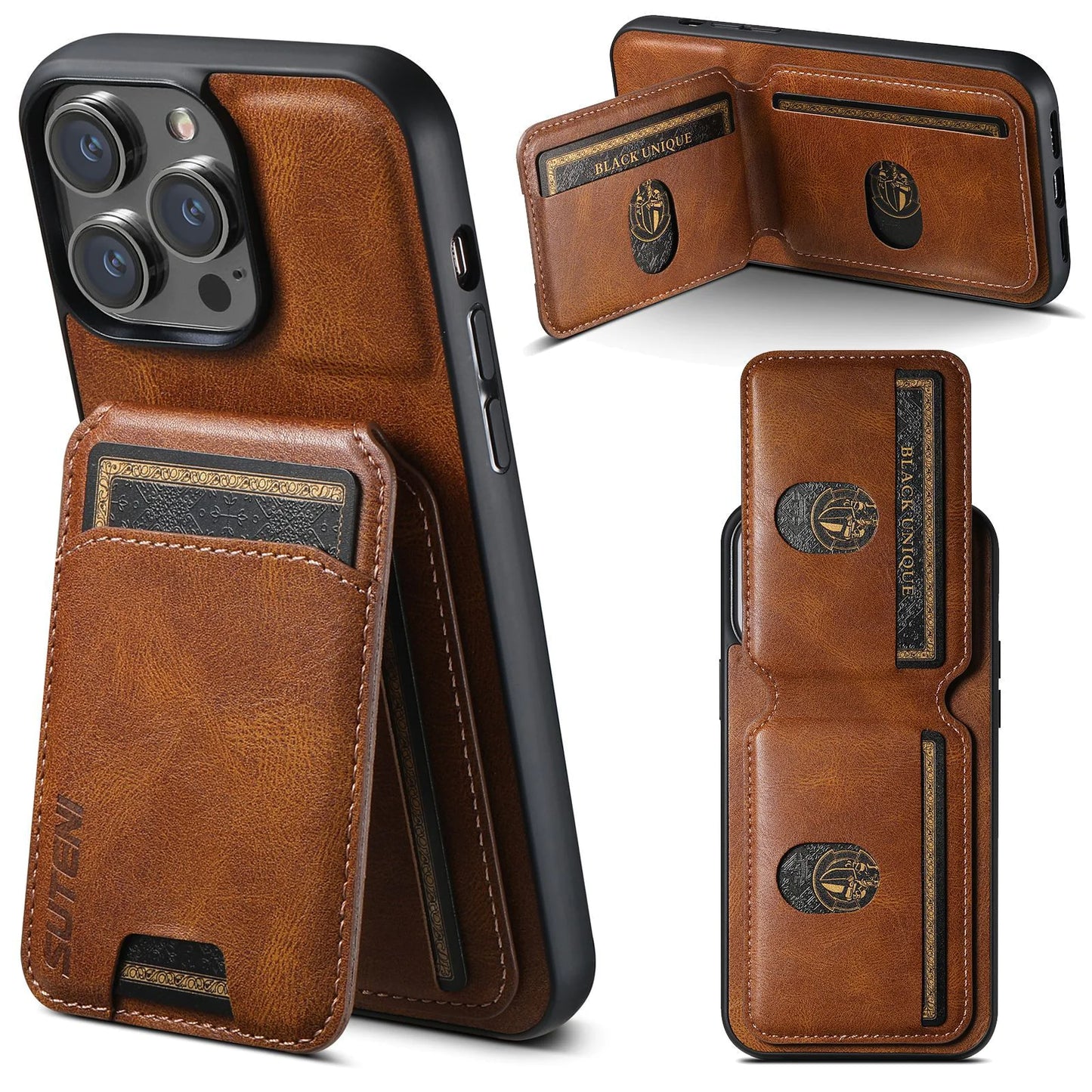 CardGuard Leather Phone Case Funda de cuero para teléfono CardGuard