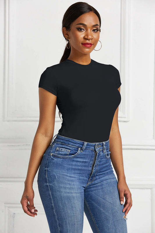 Women's Solid Color Base Shirt/Camisa básica de color liso para mujer
